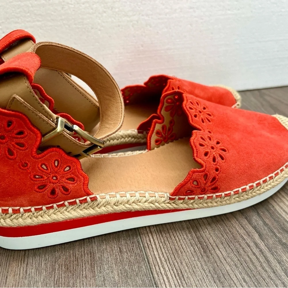 Crown Orange Espadrille Flats